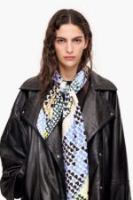アクセサリー Bimba Y Lola 幾何学的なハートのスカーフ 淡い黄色 6BZ0X0619
