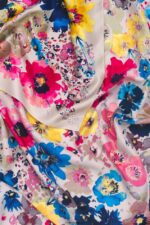 アクセサリー Bimba Y Lola 水彩花柄スカーフ ベージュ 6BZ0X0618 - 画像 (2)