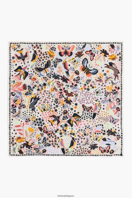 アクセサリー Bimba Y Lola 花、鳥、蝶、スカーフ 白 6BZ0X0637