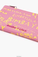 アクセサリー Bimba Y Lola 長方形のクロコダイルプリント小銭入れ ピンク 6BZ0X01041 - 画像 (2)