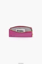 アクセサリー Bimba Y Lola 革製の長方形の小銭入れ フクシア 6BZ0X0996 - 画像 (3)