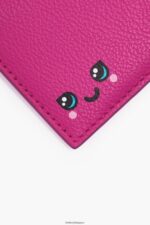 アクセサリー Bimba Y Lola 革製の長方形の小銭入れ フクシア 6BZ0X0996 - 画像 (4)