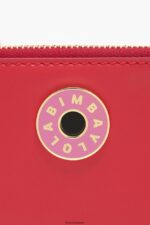 アクセサリー Bimba Y Lola 革製の長方形の小銭入れ 赤 6BZ0X01024 - 画像 (2)
