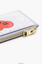 アクセサリー Bimba Y Lola 革製の長方形の小銭入れ 銀 6BZ0X01023 - 画像 (2)