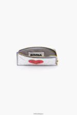 アクセサリー Bimba Y Lola 革製の長方形の小銭入れ 銀 6BZ0X01023 - 画像 (3)