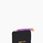 アクセサリー Bimba Y Lola 革製の長方形の小銭入れ 黒 6BZ0X0987
