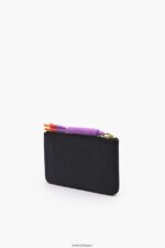 アクセサリー Bimba Y Lola 革製の長方形の小銭入れ 黒 6BZ0X0991 - 画像 (5)