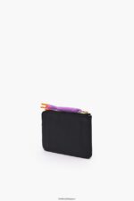 アクセサリー Bimba Y Lola 革製の長方形の小銭入れ 黒 6BZ0X0993 - 画像 (5)