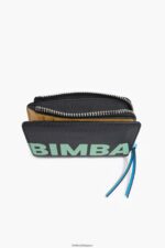 アクセサリー Bimba Y Lola 革製の長方形の小銭入れ 黒 6BZ0X01001 - 画像 (5)