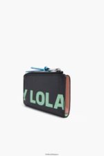 アクセサリー Bimba Y Lola 革製の長方形の小銭入れ 黒 6BZ0X01001 - 画像 (6)