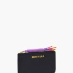 アクセサリー Bimba Y Lola 革製の長方形の小銭入れ 黒 6BZ0X0991
