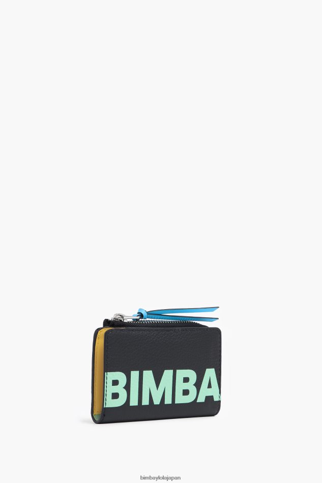e382a2e382afe382bbe382b5e383aae383bc_bimba_y_lola_e99da9e8a3bde381aee995b7e696b9e5bda2e381aee5b08fe98aade585a5e3828c_e9bb92_6b.jpg アクセサリー Bimba Y Lola 革製の長方形の小銭入れ 黒 6BZ0X01001 - 画像 (1)