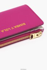 アクセサリー Bimba Y Lola 革製の長方形の財布 フクシア 6BZ0X0999 - 画像 (2)