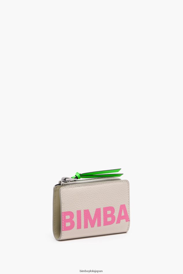 e382a2e382afe382bbe382b5e383aae383bc_bimba_y_lola_e99da9e8a3bde381aee995b7e696b9e5bda2e381aee8b2a1e5b883_e799bd_6bz0x01000.jpg アクセサリー Bimba Y Lola 革製の長方形の財布 白 6BZ0X01000 - 画像 (1)