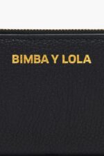 アクセサリー Bimba Y Lola 革製の長方形の財布 黒 6BZ0X0989 - 画像 (4)