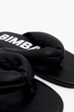 フットウェアー Bimba Y Lola チューブラーフラットサンダル 黒 6BZ0X0570 - 画像 (6)