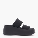 フットウェアー Bimba Y Lola プラットフォームサンダル弾性 黒 6BZ0X0569
