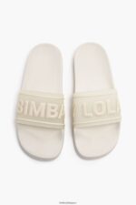 フットウェアー Bimba Y Lola ロゴスライダーフリップフロップ 白 6BZ0X0591 - 画像 (5)