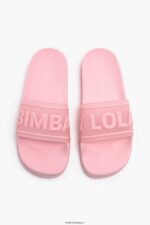 フットウェアー Bimba Y Lola ロゴスライダーフリップフロップ ピンク 6BZ0X0592 - 画像 (5)