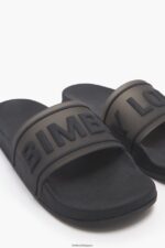 フットウェアー Bimba Y Lola ロゴスライダーフリップフロップ 黒 6BZ0X0590 - 画像 (6)