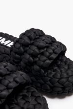 フットウェアー Bimba Y Lola 編み込みフラットサンダル 黒 6BZ0X0573 - 画像 (6)