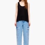 衣類 Bimba Y Lola AラインTシャツ 黒 6BZ0X0315