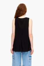 衣類 Bimba Y Lola AラインTシャツ 黒 6BZ0X0315 - 画像 (3)