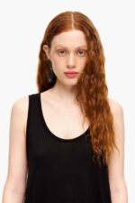 衣類 Bimba Y Lola AラインTシャツ 黒 6BZ0X0315 - 画像 (4)