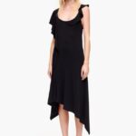 衣類 Bimba Y Lola アシンメトリー フルード ドレス 黒 6BZ0X0190