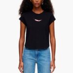衣類 Bimba Y Lola ギンディラ Tシャツ 黒 6BZ0X0247