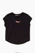 衣類 Bimba Y Lola ギンディラ Tシャツ 黒 6BZ0X0247 - 画像 (4)
