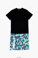 衣類 Bimba Y Lola グラフィティ フラワープリント ミディ Tシャツドレス 青 6BZ0X0235 - 画像 (5)