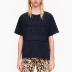 衣類 Bimba Y Lola コットン ロゴ Tシャツ 黒 6BZ0X0261