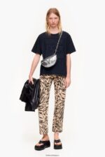 衣類 Bimba Y Lola コットン ロゴ Tシャツ 黒 6BZ0X0261 - 画像 (6)