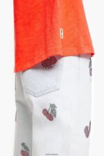 衣類 Bimba Y Lola コットンTシャツ コーラル 6BZ0X0295 - 画像 (4)