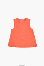 衣類 Bimba Y Lola コットンTシャツ コーラル 6BZ0X0295 - 画像 (5)