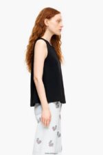 衣類 Bimba Y Lola コットンTシャツ 黒 6BZ0X0294 - 画像 (2)