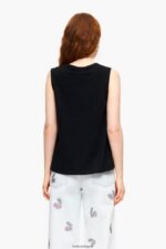 衣類 Bimba Y Lola コットンTシャツ 黒 6BZ0X0294 - 画像 (3)