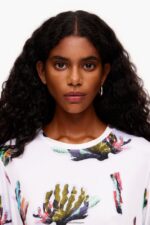 衣類 Bimba Y Lola サンゴプリント Tシャツ 象牙 6BZ0X0265 - 画像 (3)