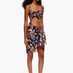 衣類 Bimba Y Lola ショートコットンフィッシュシーサロン 黒 6BZ0X01207