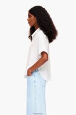 衣類 Bimba Y Lola ショートシャツ 象牙 6BZ0X0327 - 画像 (2)