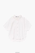 衣類 Bimba Y Lola ショートシャツ 象牙 6BZ0X0327 - 画像 (5)