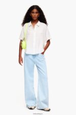 衣類 Bimba Y Lola ショートシャツ 象牙 6BZ0X0327 - 画像 (6)