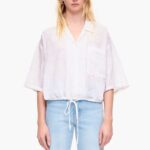 衣類 Bimba Y Lola ショートジャカードブラウス 花柄 6BZ0X0324