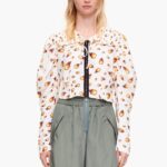 衣類 Bimba Y Lola ショートファイアブラウス 象牙 6BZ0X0343