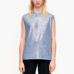 衣類 Bimba Y Lola ショートフルイドTシャツ 青 6BZ0X0309