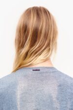 衣類 Bimba Y Lola ショートフルイドTシャツ 青 6BZ0X0309 - 画像 (3)