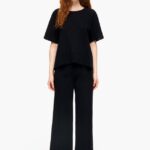 衣類 Bimba Y Lola ジャージニットパンツ 黒 6BZ0X0398