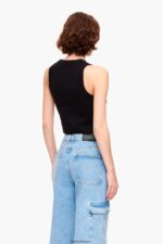 衣類 Bimba Y Lola スイカロゴトップ 黒 6BZ0X0272 - 画像 (2)