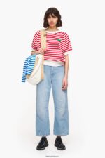 衣類 Bimba Y Lola ストライプのセーター 赤と白 6BZ0X0368 - 画像 (6)